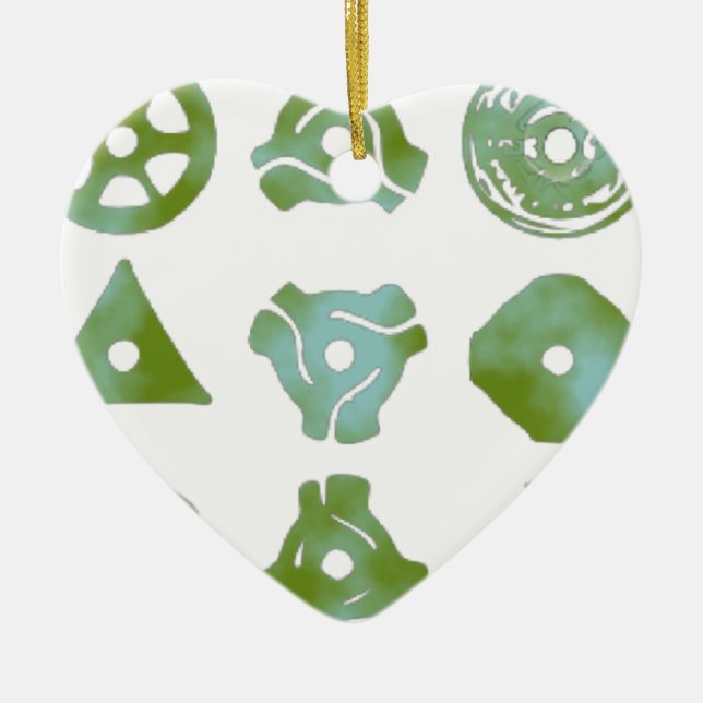 15 45 record adapters or inserts ceramic ornament (Front)