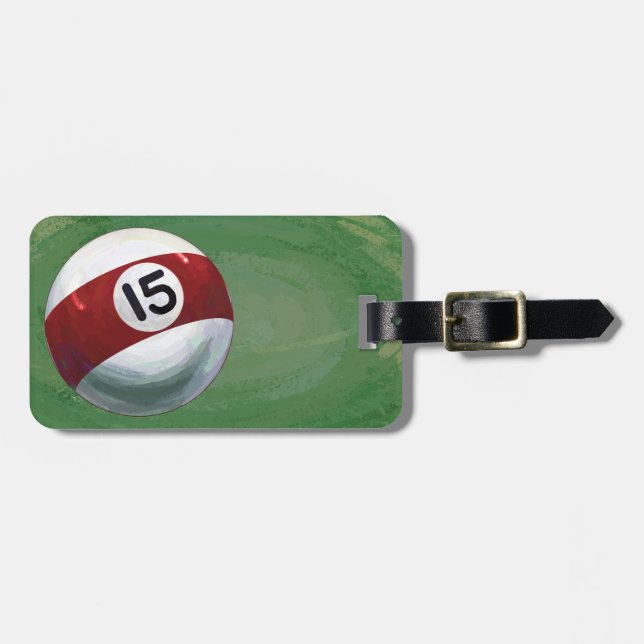 15 Ball Luggage Tag (Front Horizontal)