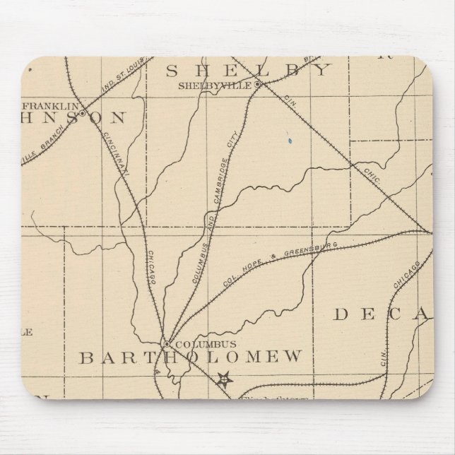 15 Centre of population Mouse Pad (Front)