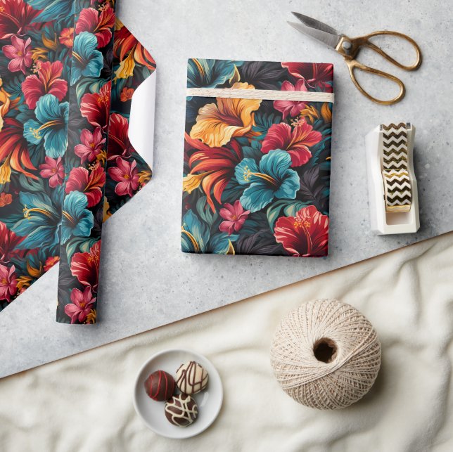 #15 Floral Pattern Wrapping Paper (Crafts)