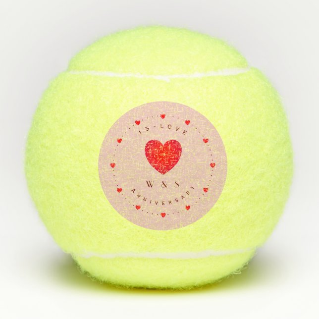 15-Love Anniversary Tennis Ball (Front)