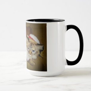 15 onces. tasse avec Dezi le Ragdoll habillé comme