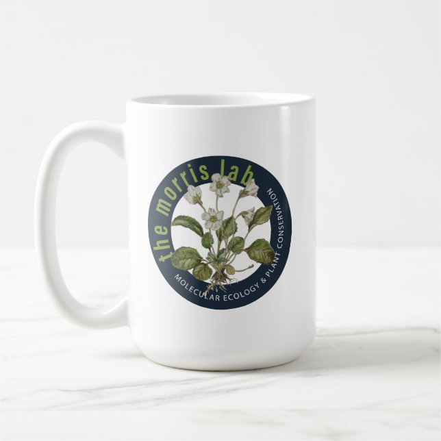 15 oz classic mug with Morris Lab logo (Left)