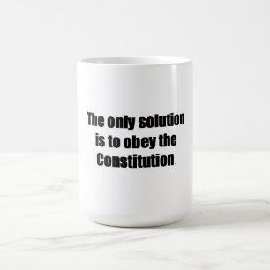 15 oz.Coffee Mug w/ THE ONLY SOLUTION IS TO OBEY