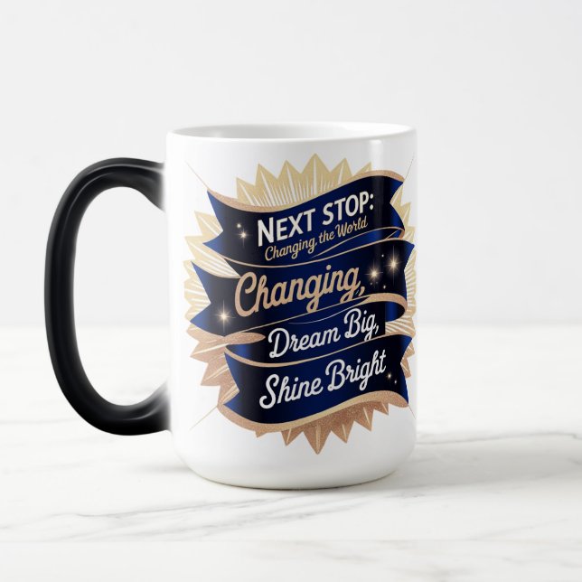 15 oz Colour Changing Graduation Gift Magic Mug (Left)