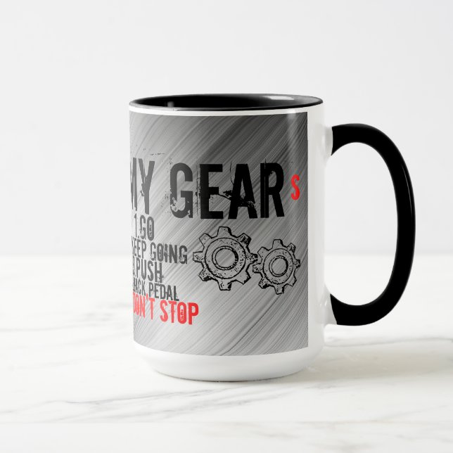 15 oz Mug, "MY GEARS" Mug (Right)