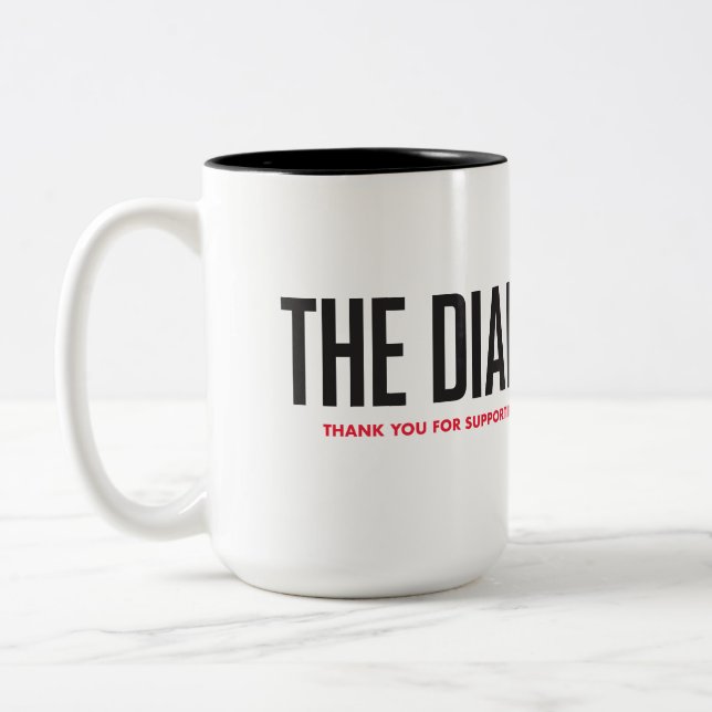 15 oz two tone coffee mug (Left)