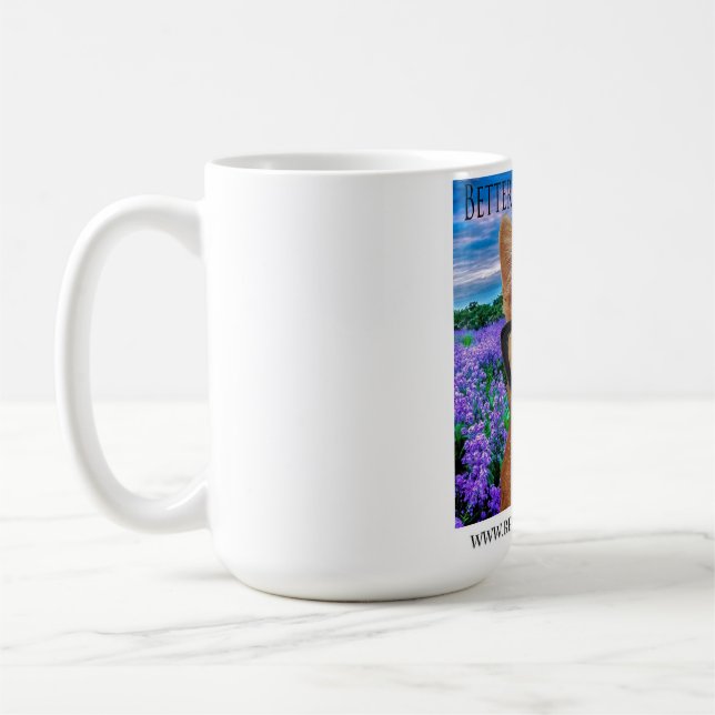 15 oz white mug, better ask nana coffee mug (Left)