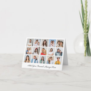 15 Photo Collage Add Your Own Greeting Note Card