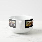 15 Photo Collage with Black Background Soup Mug (Back)