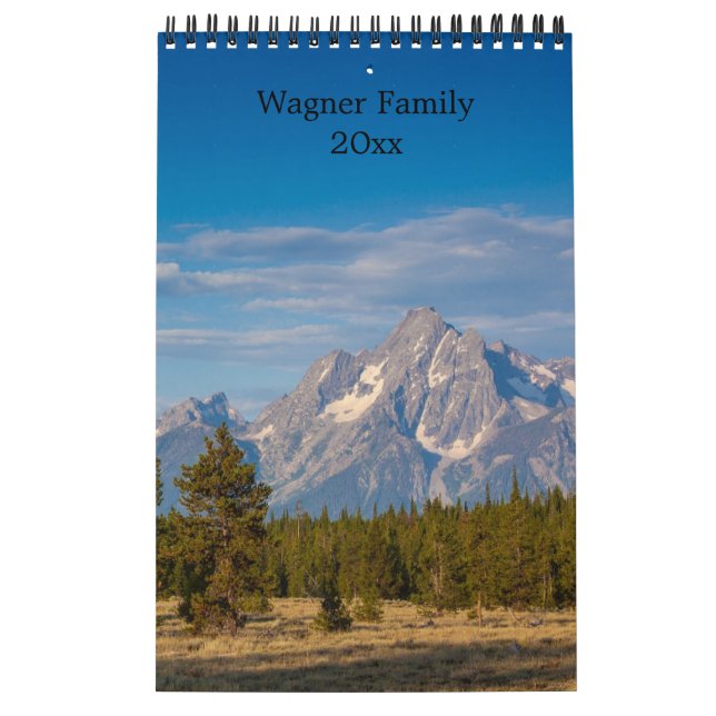 15 Photos Scenic Mountains Personalize Calendar (Cover)