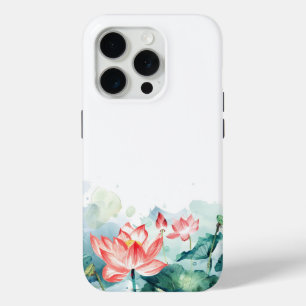 15 Pro Aquarelle rose Fleurs coque iphone