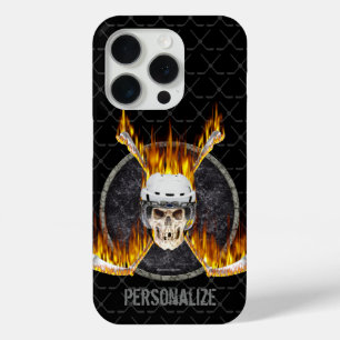15 Pro Brûler coque iphone bâtons de hockey