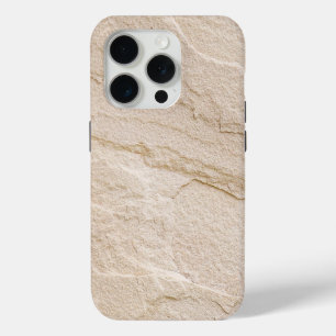 15 Pro Coque en pierre de sable naturel - coque iphone de
