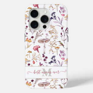 15 Pro Coque iphone de colibri floral - cadeau de la fête