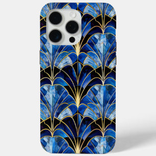 15 Pro Max Art déco Inspiré bleu couleur iPhone / coque ipad