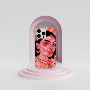 15 Pro Max Coque iphone d'art minimaliste boho féminin modern