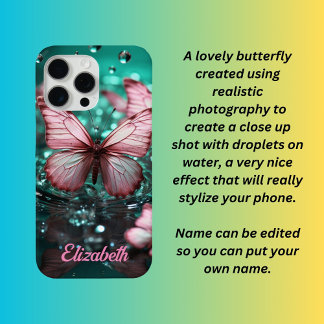 15 Pro Max Imaginaire papillon iPhone / coque ipad