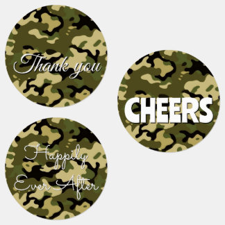 15-set Camouflage Green, Brown, Tan & Black