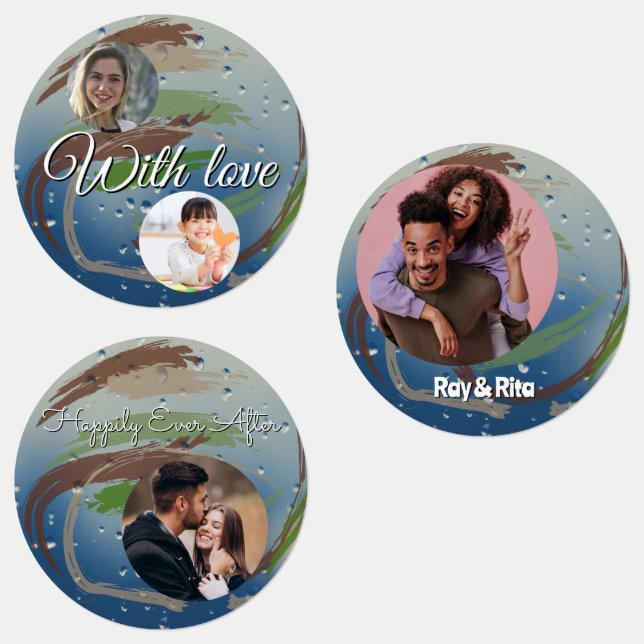 15-set Green, Brown & Beige Earthy Brushstrokes (Group)