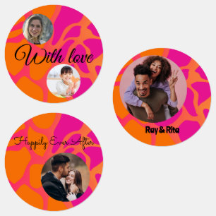 15-set Photo Orange and Hot Pink Gradient Assorted