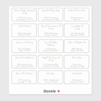 15 Simple Individual Wedding Guest Name Address
