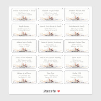 15 Simple Individual Wedding Guest Name Address St