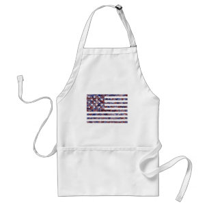 15 Star Us Flag Adult Apron