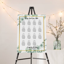 15 Table Greenery Eucalyptus Rustic SEATING CHART