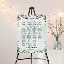 15 Table Greenery Eucalyptus Rustic SEATING CHART
