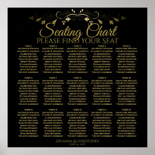 15 Tableau Simple Mariage noir et or Tableau de si