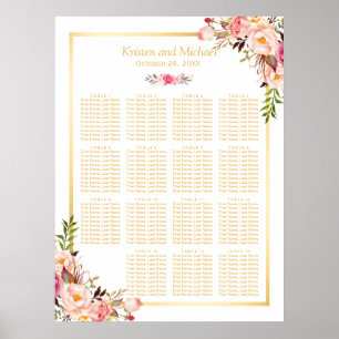 15 Tableaux Mariage Tableau Siège Classy Chic Flor