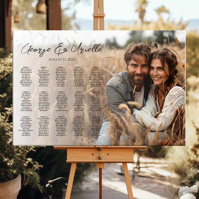 15 tableaux Tableau de sièges photo mariage (Créateur téléchargé)