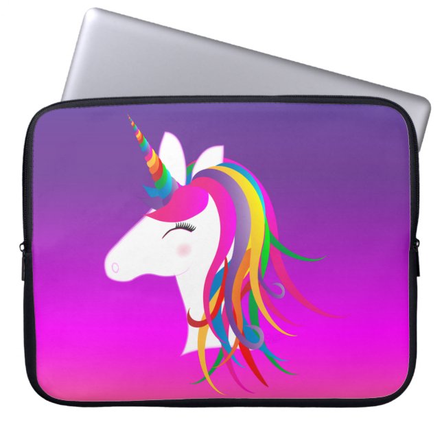 15" Unicorn Neoprene Laptop Sleeve (Front)