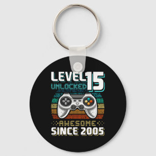 15 Unlocked Awesome 2005 Video Game 15th Birthday Keychain