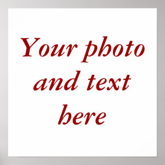 15"x15" personalized canvas poster