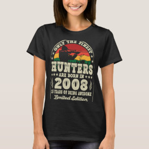 15 Year Old Deer Hunting Hunters Vintage 2008 15th T-Shirt