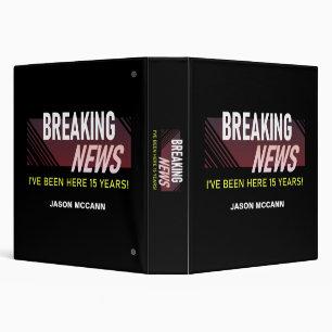 15 Year Work Anniversary 15th Employee Tenure Binder