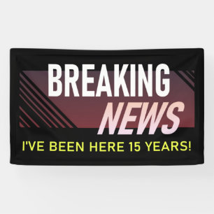15 Year Work Anniversary Employee Party Banner