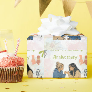 15 Years of Friendship & Counting   Best Friends Wrapping Paper