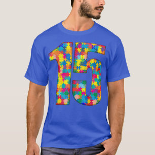 15 Years Old Gifts 15th Birthday Autism Insert For T-Shirt