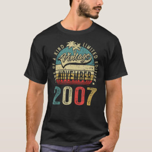 15 Years Old Vintage November 2007 15th Birthday M T-Shirt
