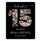15e anniversaire Numéro 15 Photo Collage Bienvenue