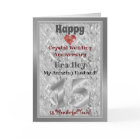 15e Carte d'anniversaire de Mariage de cristal pou