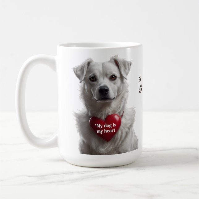 15oz Classic Mug for Dog Lovers (Left)