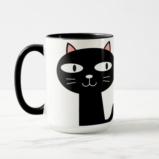 15oz Custom Kitty Mug By Zass_it (Left)