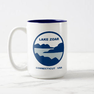 15oz Mug,  Lake Zoar Two-Tone Coffee Mug