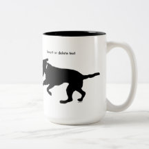 15oz two-tone mug playful black lab