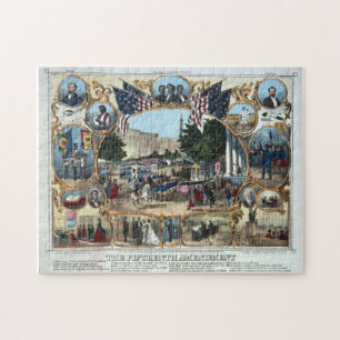 15th Amendment Abraham Lincoln Puzzle
