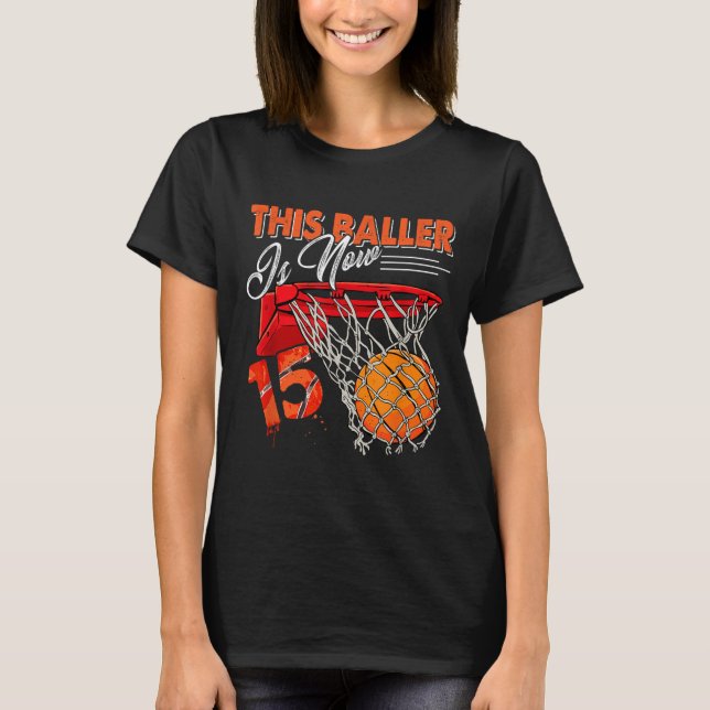 15th Birthday Basball T-Shirt (Front)